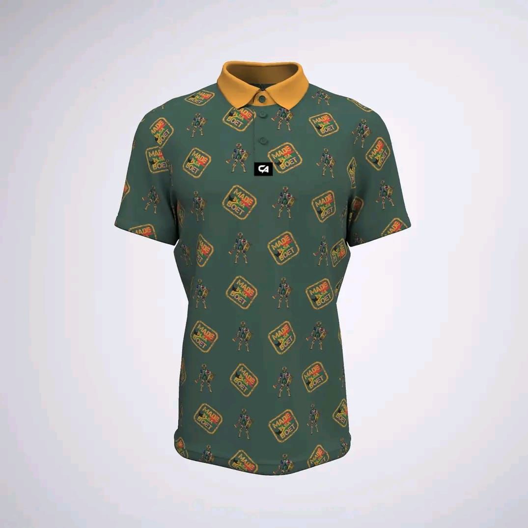 Green and Gold Golf Shirt